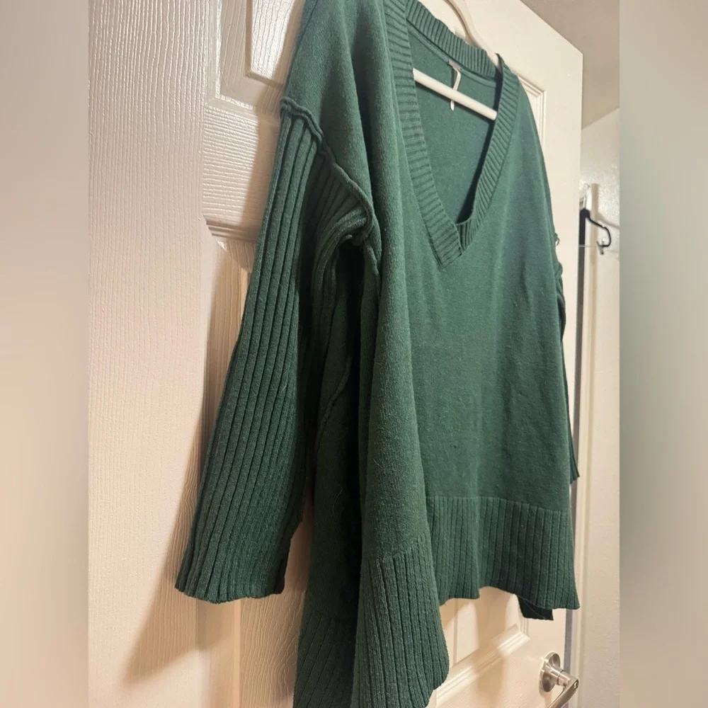 Free People Orion Tunic V-Neck Sweater